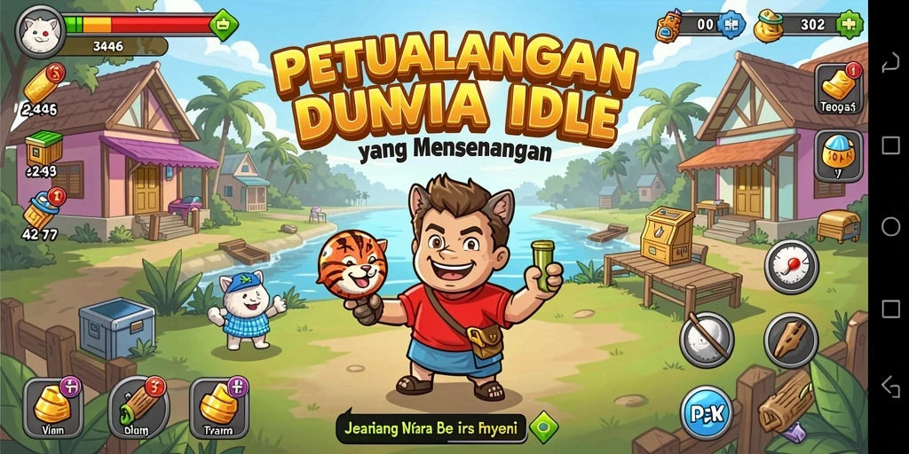 Screenshot gameplay 3446 yang menunjukkan aksi seru dalam permainan Idle.