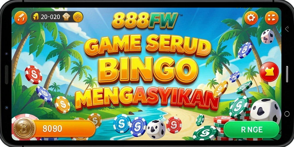 Tampilan screenshot utama 888FW yang menampilkan gameplay Bingo yang menarik.