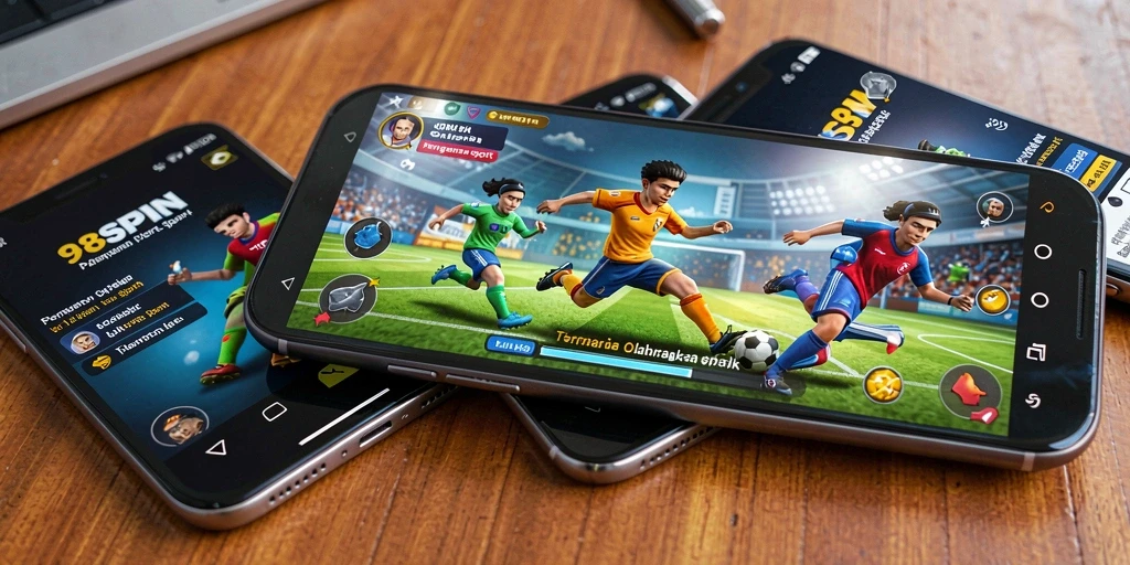 Tampilan gameplay menegangkan dalam 98SPIN yang memperlihatkan aksi olahraga.