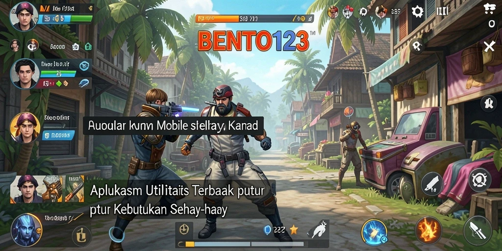 Tampilan antarmuka aplikasi BENTO123 yang mudah digunakan untuk semua kalangan.