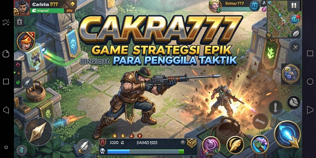 Tampilan gameplay menyenangkan dan penuh taktik dalam CAKRA777.