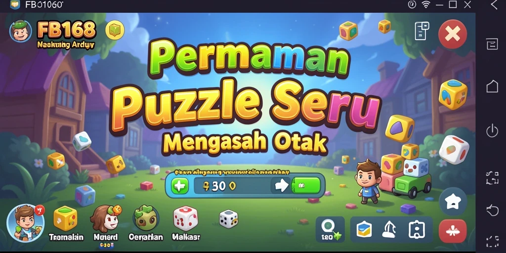 Screenshot gameplay FB168 menampilkan teka-teki yang menarik dan penuh warna.