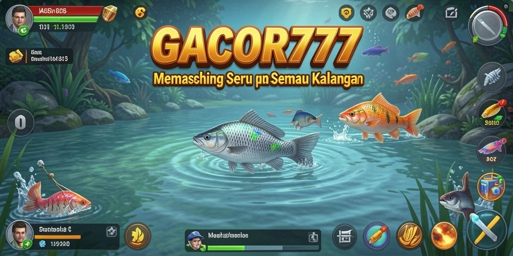 Tampilan gameplay GACOR777 dengan aksi memancing yang mendebarkan.