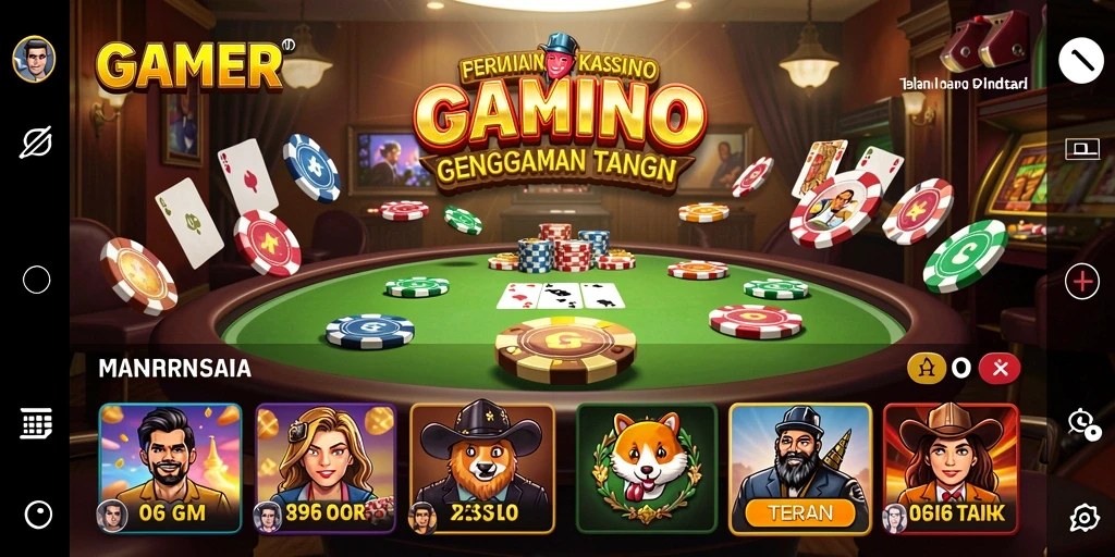 Tampilan gameplay menarik dari GAMERP yang menghadirkan keseruan Kasino.