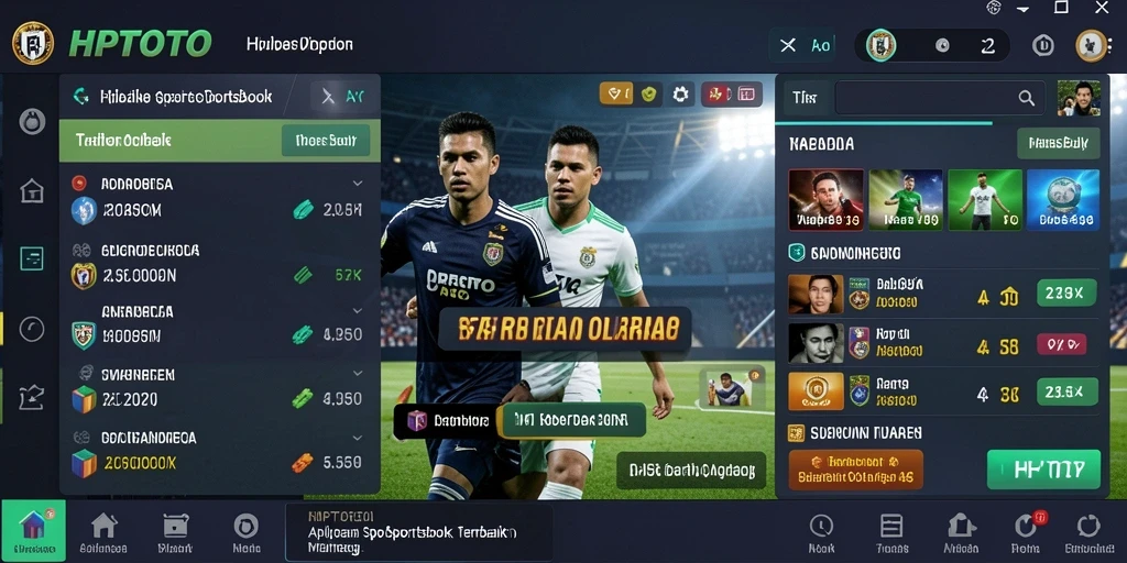 Tampilan antarmuka HPTOTO yang menarik dan interaktif dalam taruhan olahraga.