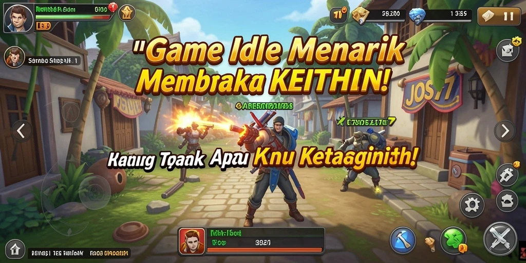Screenshot JOS77 menunjukkan gameplay Idle yang menarik dan interaktif.