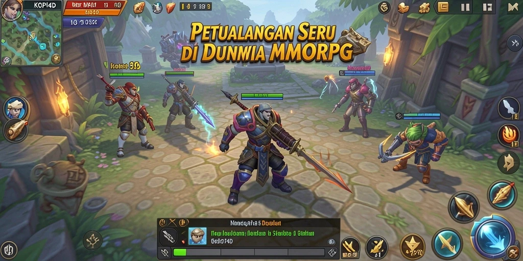 Gameplay seru dan petualangan menanti di KOPI4D MMORPG.