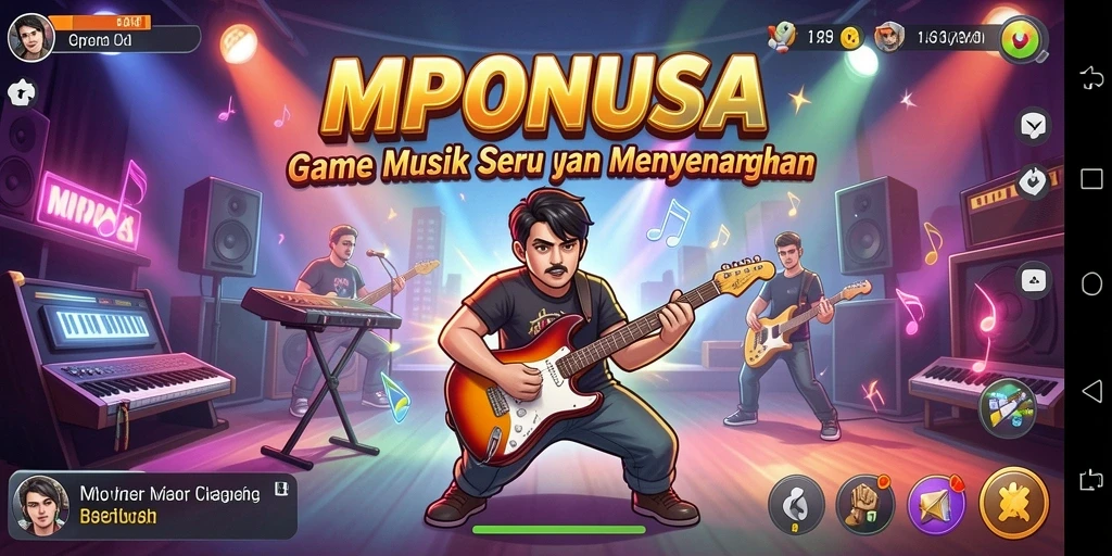Tampilan gameplay MPONUSA yang seru dan interaktif.