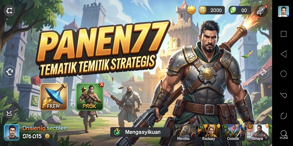 Screenshot utama PANEN77 menampilkan momen aksi seru dalam gameplay TPS.