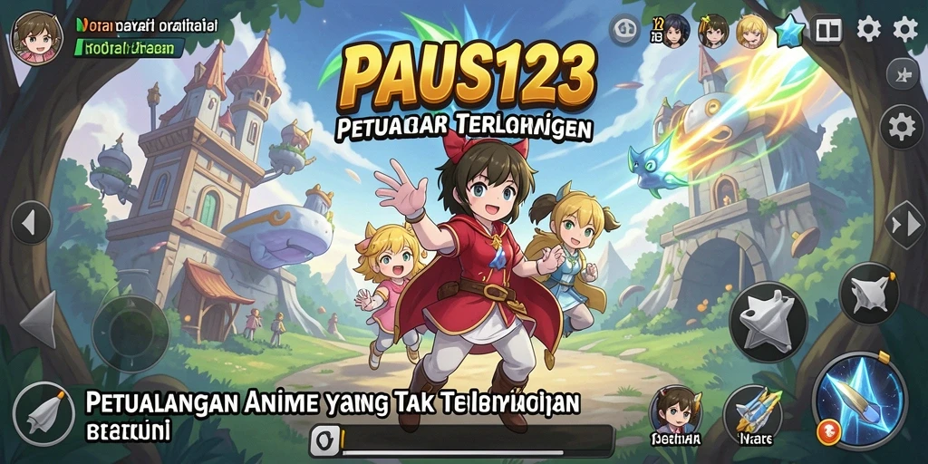 Tampilan gameplay PAUS123 dengan aksi karakter asik.