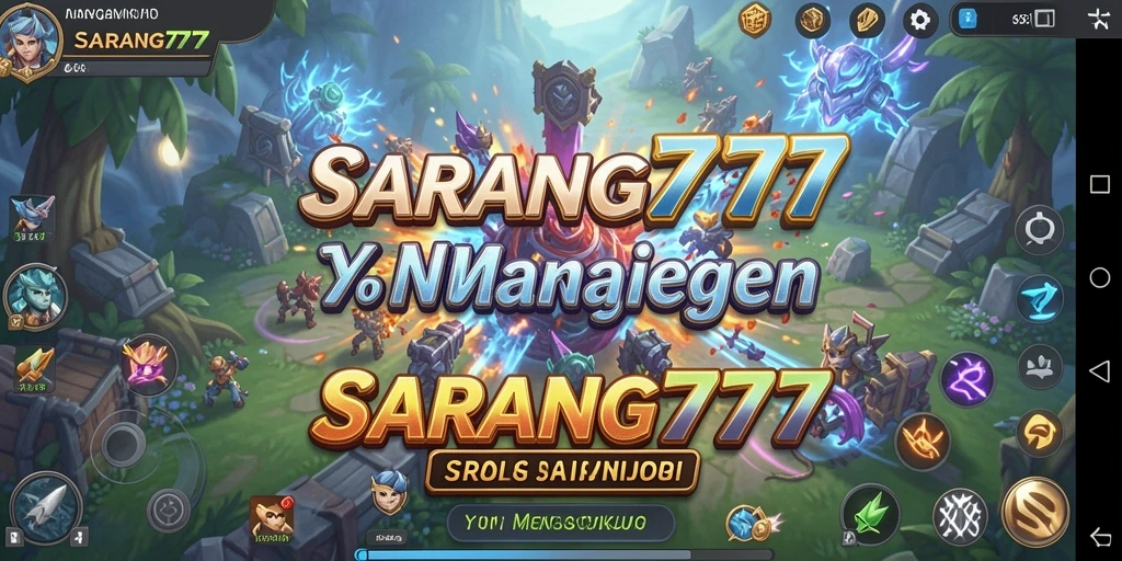 Screenshot gameplay menunjukkan aksi mendebarkan di SARANG777.