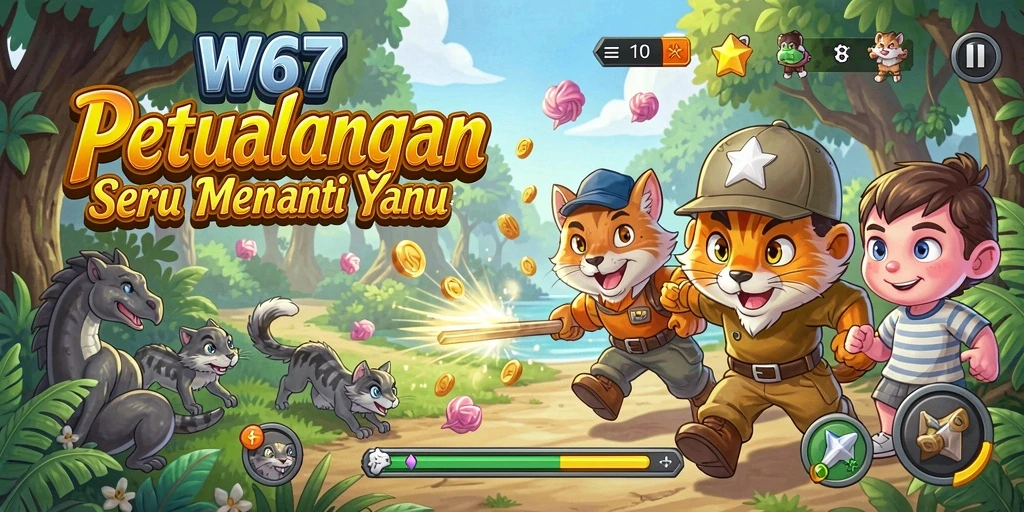 Gameplay seru dan menantang di dunia W67.